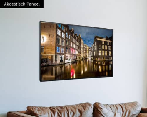 Wall Visual Akoestisch Paneel Amsterdamse Grachten Oudezijds Voorburgwal