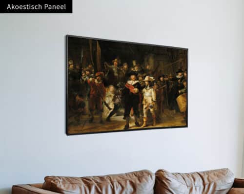 Wall Visual Akoestisch Paneel De Nachtwacht, Rembrandt van Rijn