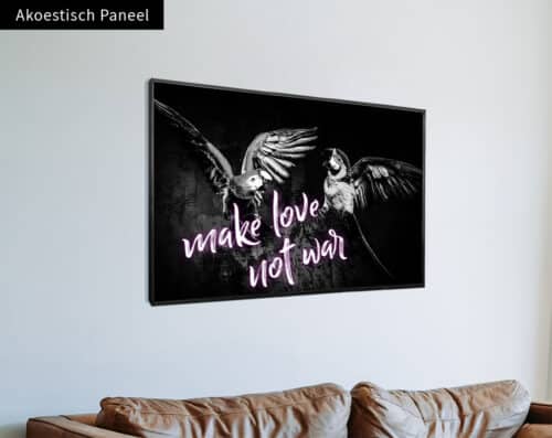 Wall Visual Akoestisch Paneel Make Love Not War