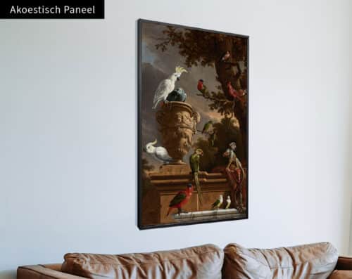 Wall Visual Akoestisch Paneel De menagerie, Melchior d'Hondecoeter