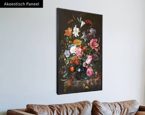 Wall Visual Akoestisch Paneel Vaas met bloemen, Jan Davidsz de Heem