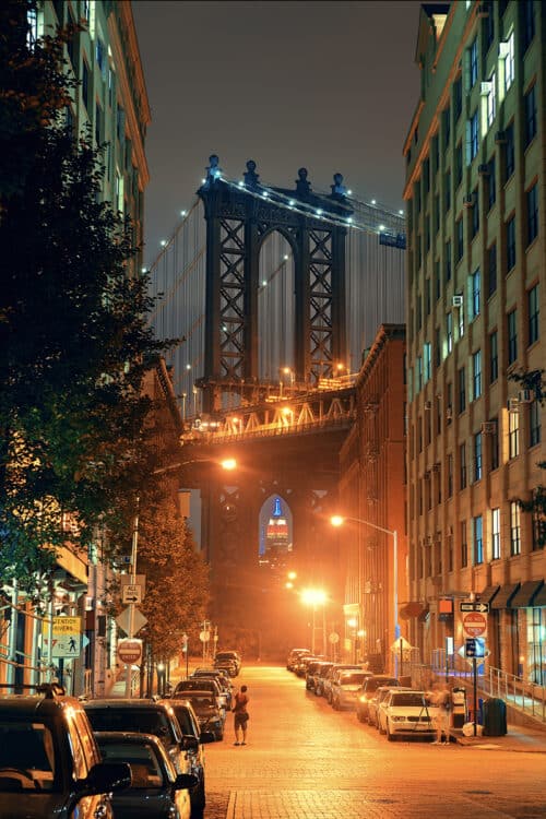 Brooklyn Bridge Park By Night