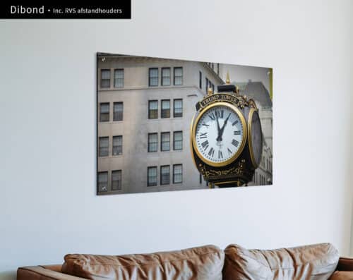 Wall Visual dibond New York Tells The Time
