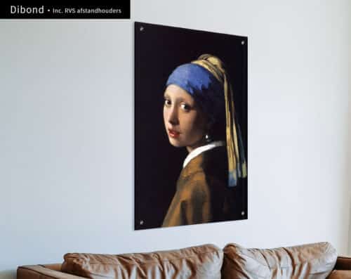 Wall Visual Dibond Meisje Met De Parel, Johannes Vermeer