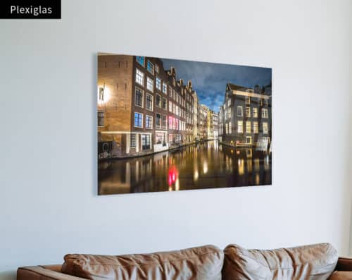 Wall Visual Plexiglas Amsterdamse Grachten Oudezijds Voorburgwal