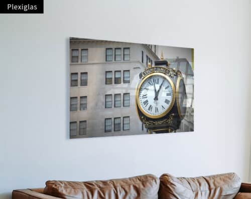 Wall Visual plexiglas New York Tells The Time