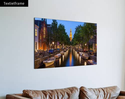 Wall Visual Textielframe Amsterdam Canal