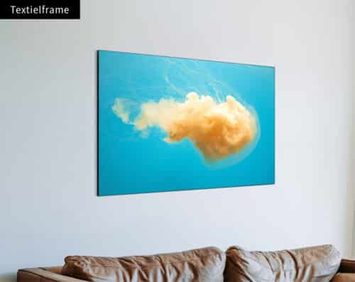 Wall Visual Textielframe Color Blocking Jellyfish