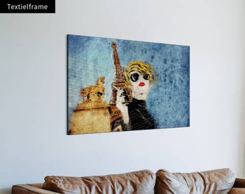 Wall Visual Textielframe Fabuleuse Parijs