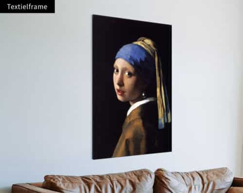 Wall Visual Textielframe Meisje Met De Parel, Johannes Vermeer