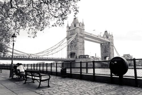 Tower Bridge London Black and White