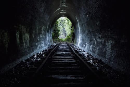 Verlaten Trein Tunnel