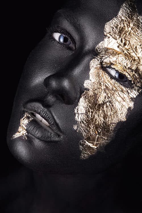 Woman Golden Face