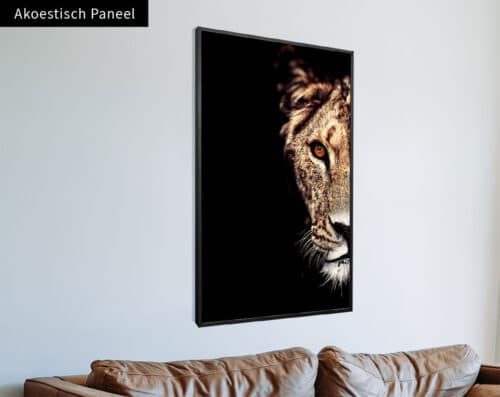 Wall Visual Akoestisch Paneel Lioness Side Portrait