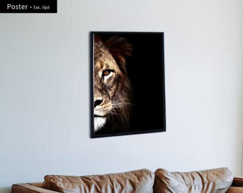 Wall Visual Poster Lion Side Portrait