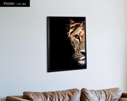 Wall Visual Lioness Side Poster Portrait