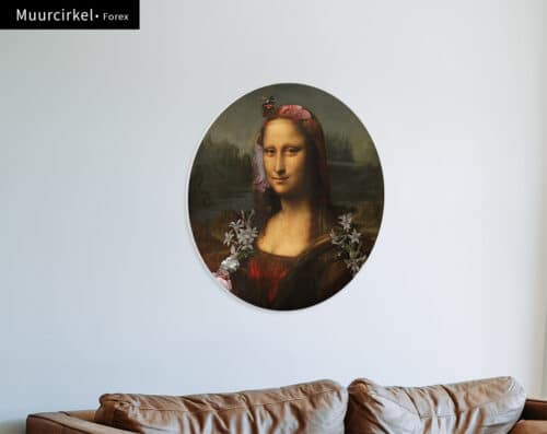 Muurcirkel Forex De Bloemige Mona Lisa